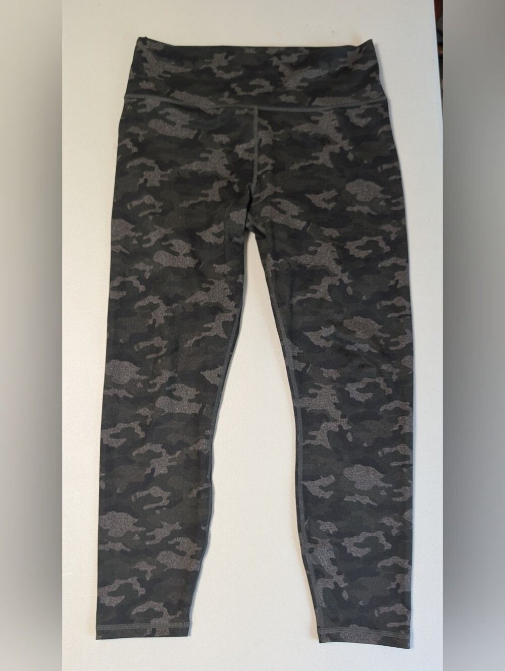 Fabletics camo leggings, large